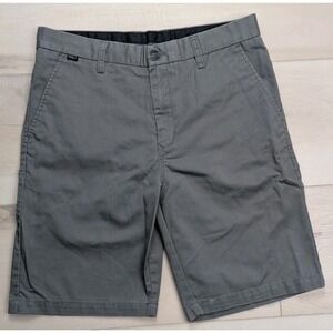 Fox Racing Essex Shorts Youth Boys Size 20/30 Gray Chino Flat Front Shorts